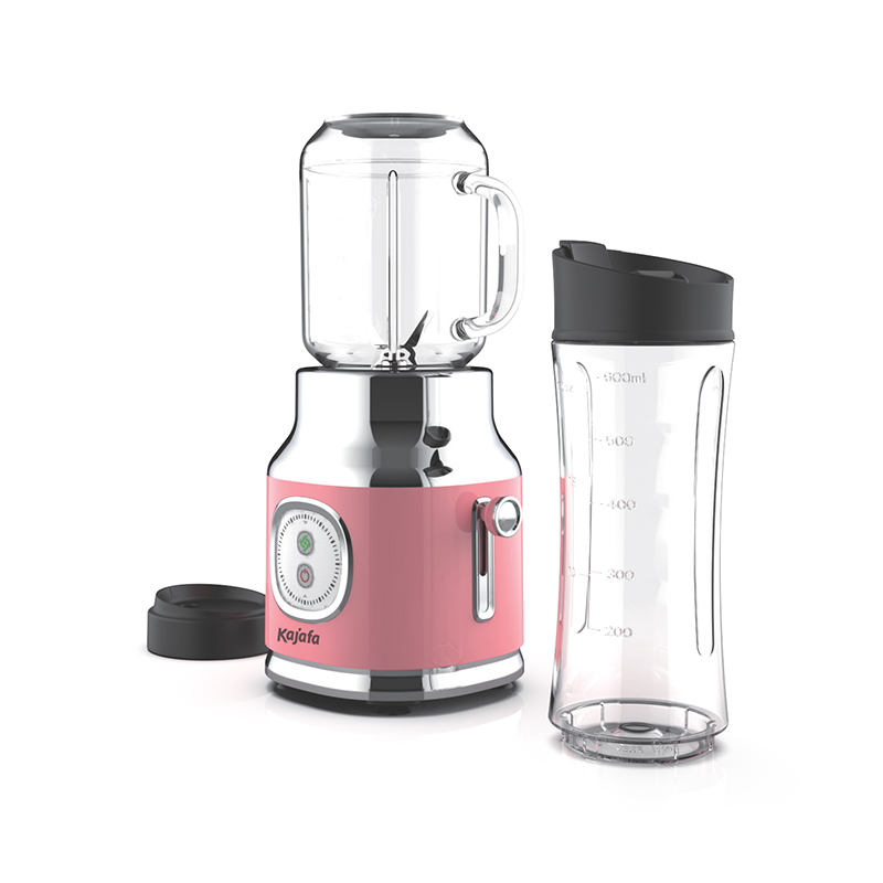 Máy xay sinh tố BL389B-P4 có lưỡi dao sắc bén, Máy xay mini cá nhân để lắc và sinh tố, Máy xay sinh tố dùng cho nhà bếp có chức năng xay, Cốc du lịch không chứa BPA & Cốc Mason 600ml